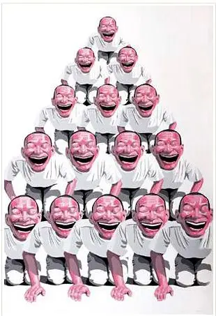 岳敏君版画作品