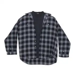 【deluxe】balenciaga巴黎世家 22ss 男 拼接格纹长袖衬衫699371t