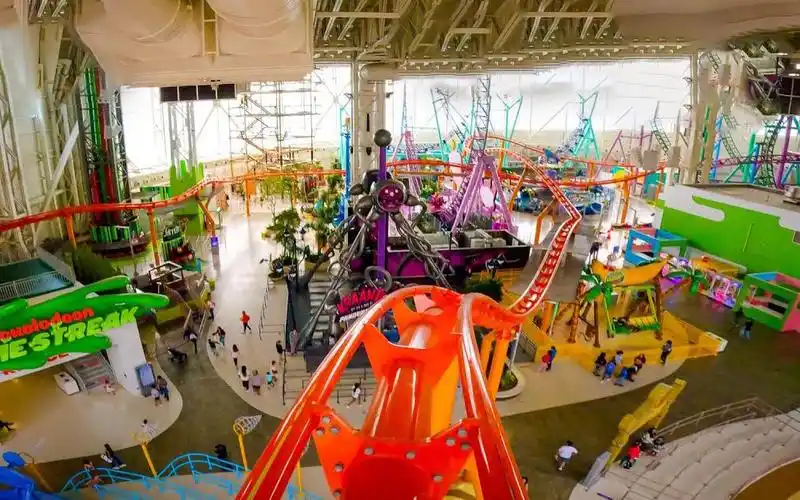 【过山车】美国梦综合乐园大型室内过山车——极速粘液