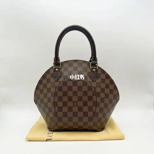 lv棋盘格河蚌包贝壳包手提包