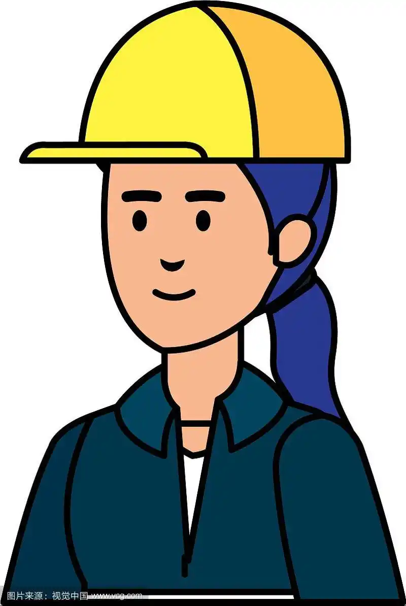 戴头盔的女机械工人