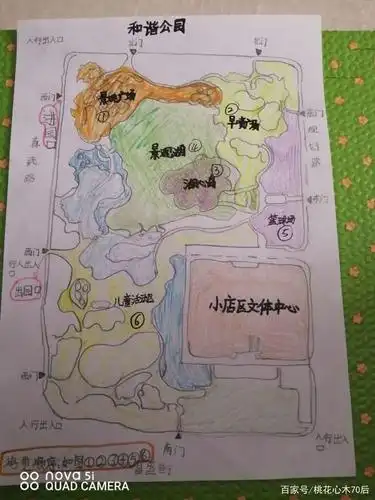 学着用心游览,看看孩子画出的游览图