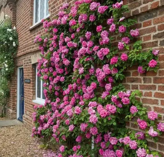 要是家里摆设简单,也可以种花,要是想种花的话,可以选择藤本月季-大