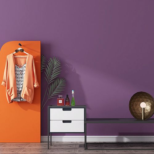 东来紫淡紫色浪漫紫壁纸无纺布电视背景墙纸家用卧室北欧风现代