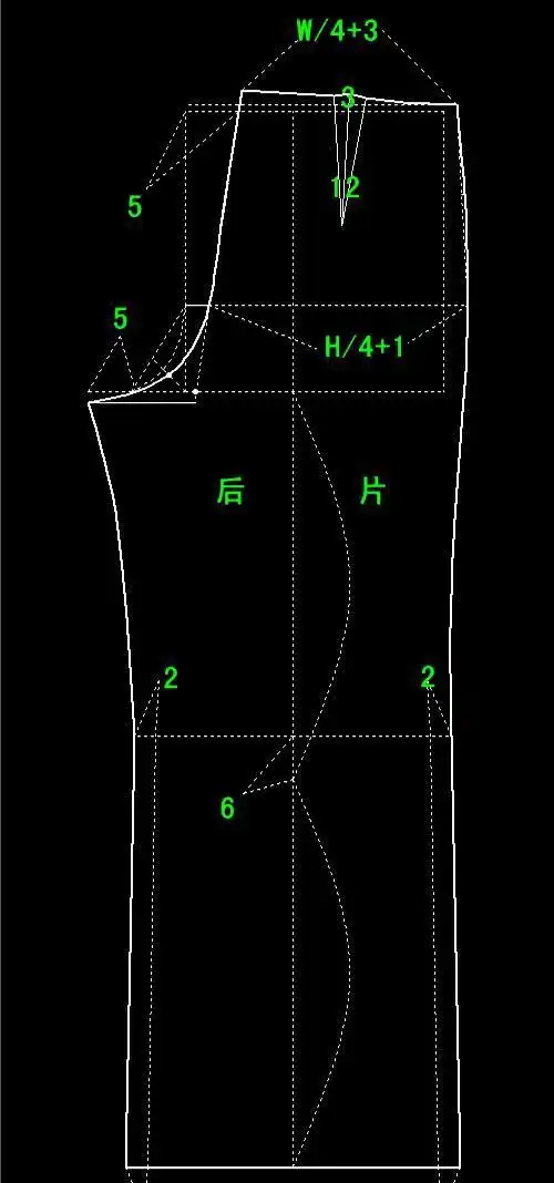 跟张哥学裁剪之裤子系列——阔腿裤
