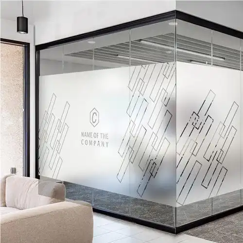 办公室玻璃隔断装饰贴膜透明镂空磨砂腰线贴纸瓷砖