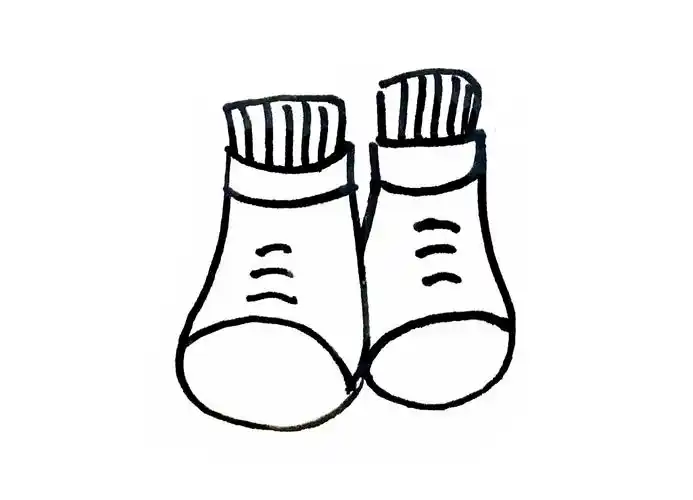 亲子简笔画鞋素材|10款鞋的画法,跟着步骤画,零基础也能学会