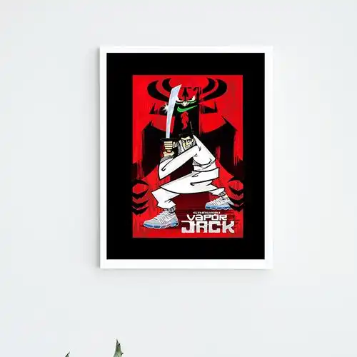 aj乔丹kaws美漫超级英雄球鞋涂鸦插画潮牌服装店潮鞋店卧室装饰画