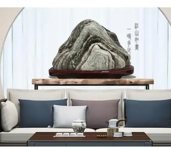 泰山石敢当泰山敢当石中式泰山石敢当居家客厅办公室落地创意实木摆件