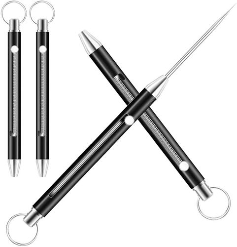 tc4钛合金牙签隐藏伸缩防狼暗器便携武器剔牙神器 防身针户外