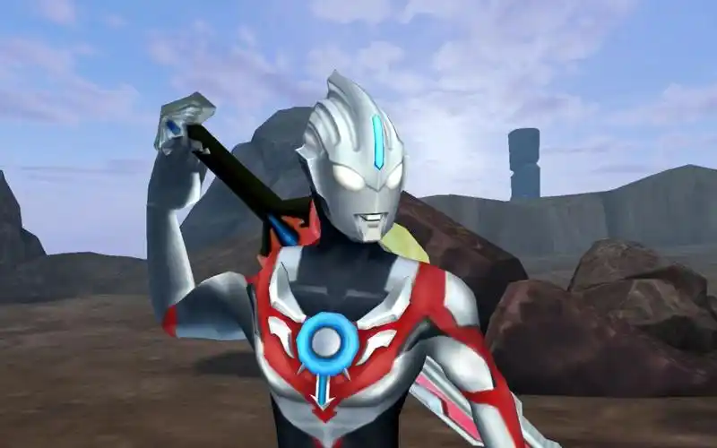 奥特曼格斗超人:欧布原生手持大宝剑与伽古拉争锋相对相爱相杀