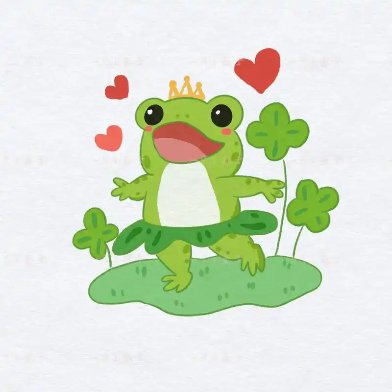 简笔画教程跳舞的小青蛙