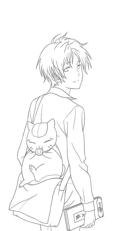 夏目和猫简笔画