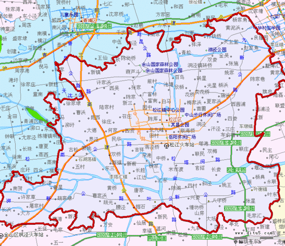 上海松江区地图