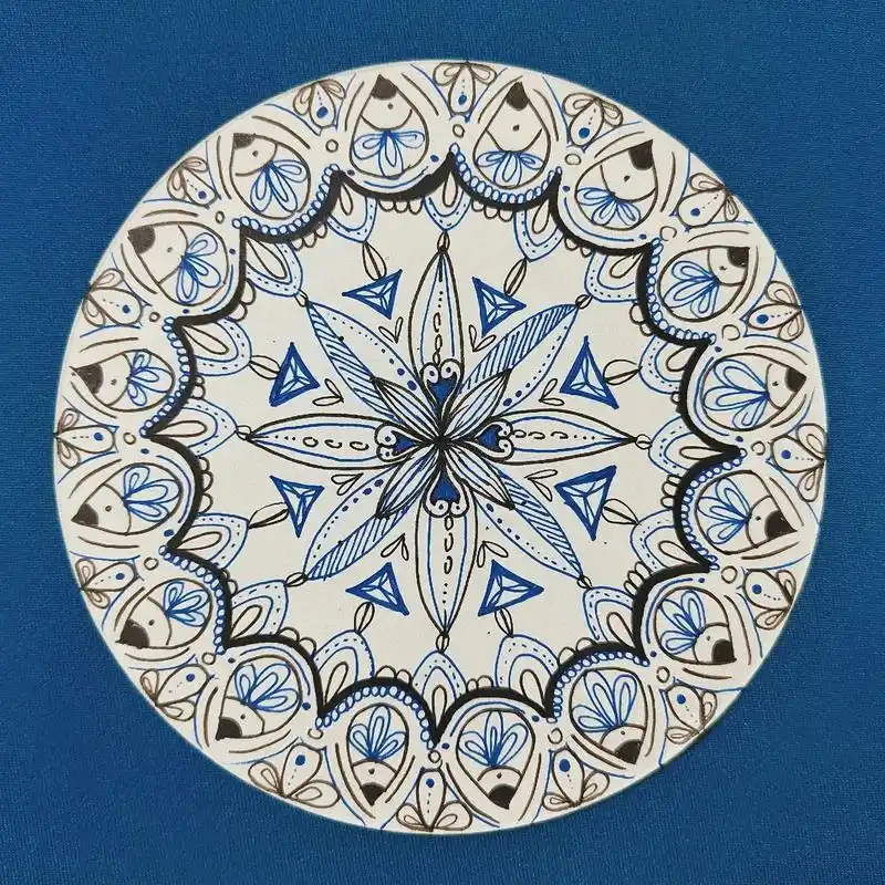 最近画的禅绕画作品禅绕画非常治愈大家也可以画一画练练手