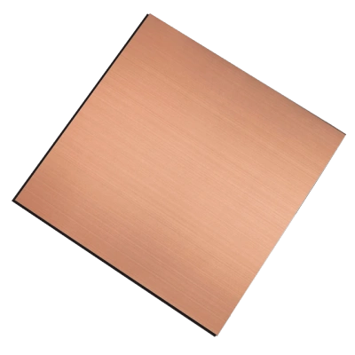 拉丝发纹玫瑰金不锈钢板