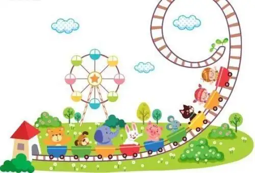 过山车的简单画法简笔画