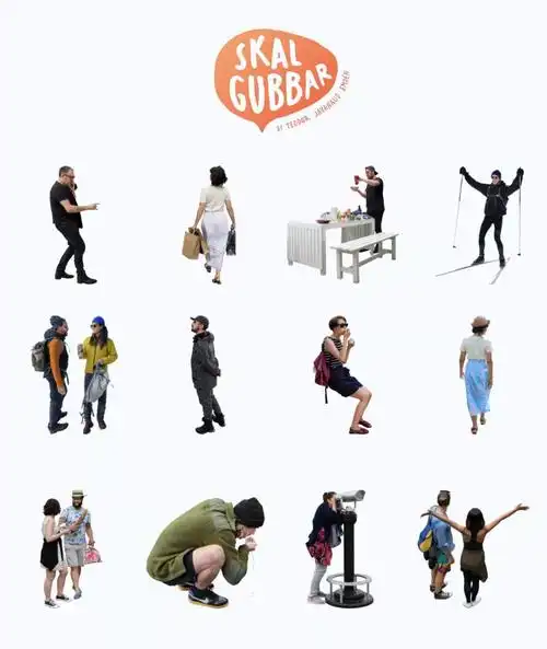 国外哪些网站可以又快又好地找到合适的建筑室内效果图人物素材