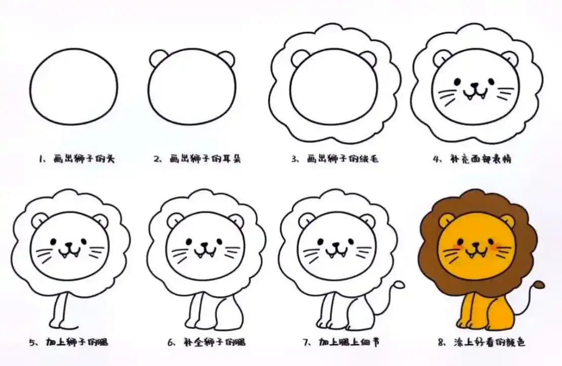 儿童简笔画小动物