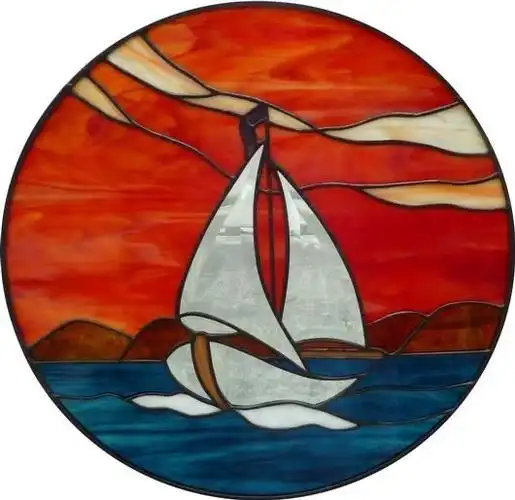 玻璃画欣赏——风光