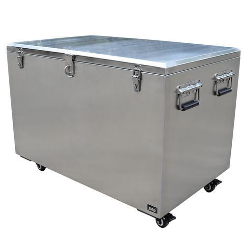 大仙不锈钢工具箱金属大号加厚箱子80带轮防盗防水转运储物箱定制