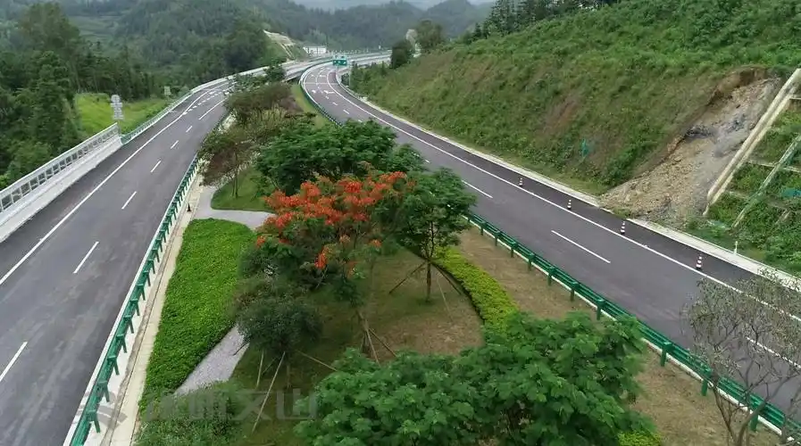 绿美文山丨走文麻高速闻一路花香