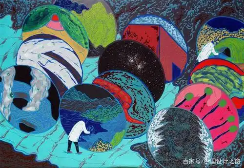 teng-yuan chang 绚丽多彩的世界末日场景插画