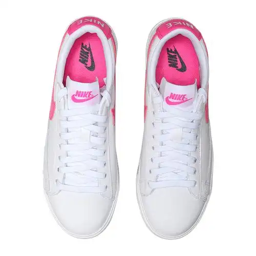 nike女鞋板鞋blazer开拓者粉勾小白鞋低帮休闲运动鞋av9370