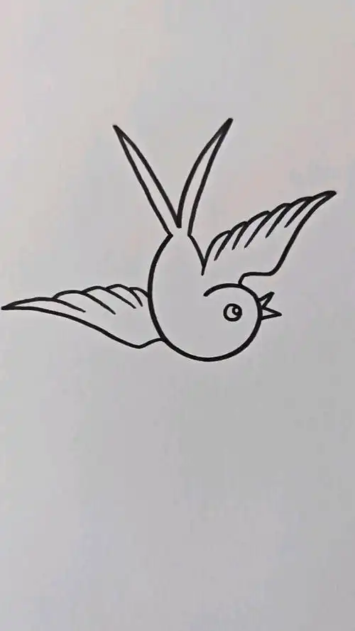 简单画小燕子