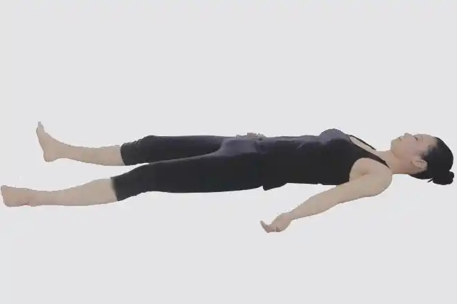 瑜伽体式挺尸式