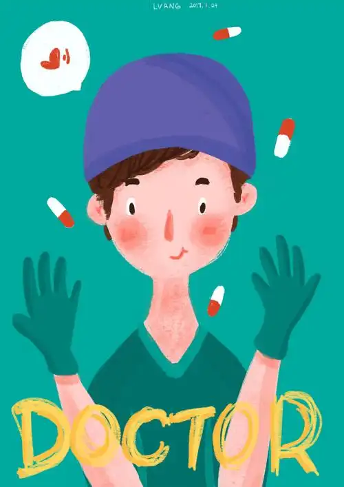医生|插画|商业插画|shirley范范 - 原创作品 - 站酷 (zcool)