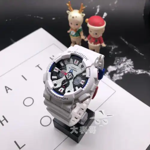 稀缺正品:casio/卡西欧 g-shock高达运动防水男手表 ga-120tr-7a