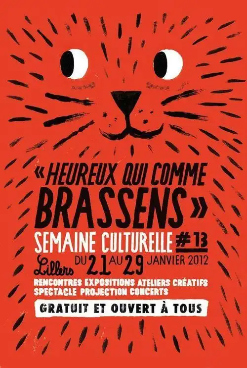 宠物猫狗的创意海报设计作品