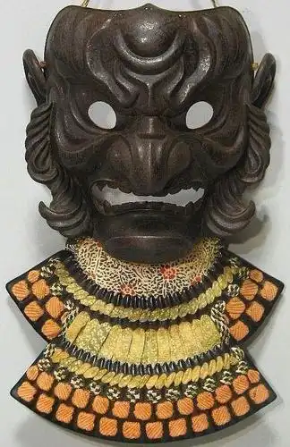 看见我就是看见死神:吓人的脸甲,武士们打仗所戴的鬼面罩_铠甲