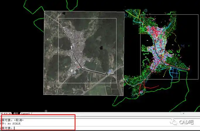 cad地形图和卫星地图快速无差别混合拼接