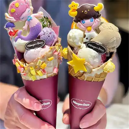 2023颜值超高的甜筒冰淇淋图片合集 甜筒冰淇淋是春天的号角吧_qq头像
