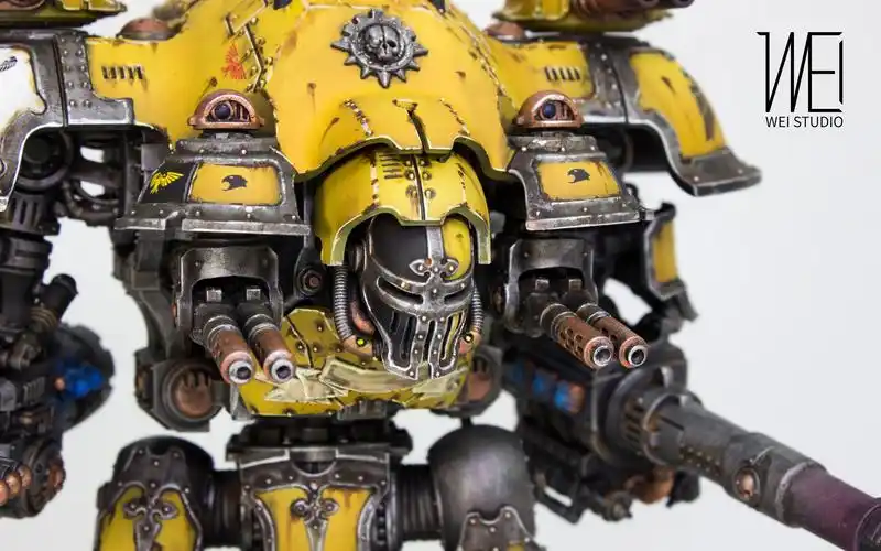 战锤40k 帝国骑士 骑士泰坦 统御级 堡主骑士 knight castellan_哔哩