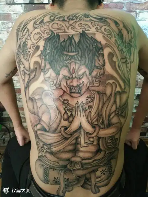 阿修罗_纹身图案手稿图片_野九的纹身作品集