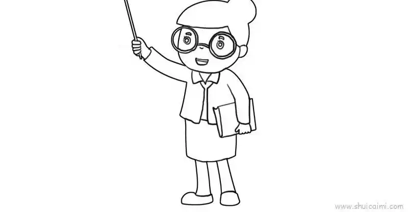 老师儿童画怎么画老师简笔画图片