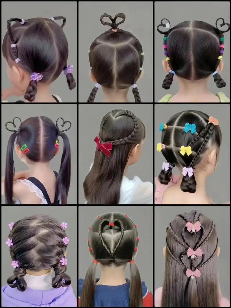 六一来啦～瞧那些超可爱的小女孩发型,真的是让人看了就心生欢喜呀