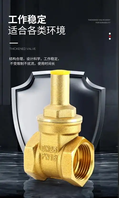 自来水表前闸阀 黄铜中型三角锁闭阀 防盗全铜阀门 厂家直供