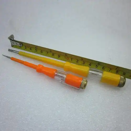 两用电工氖管测电笔试电笔一字头接灯线螺丝刀