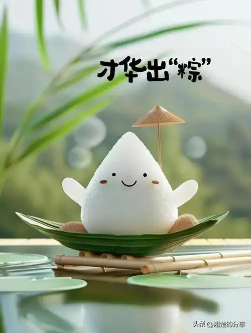 2024端午节可爱粽子美图,生活与粽不同,美好接粽而来,端午快乐