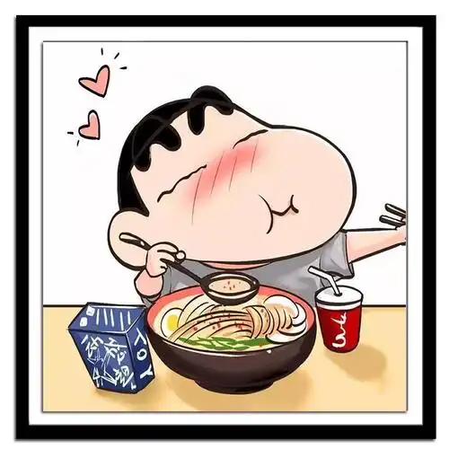 动漫图片原创吃货女孩可爱头像吃货女生头像卡通头像女生呆萌头像男生