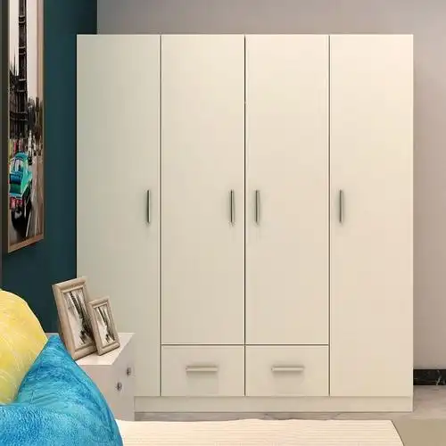 一折衣柜实木4门