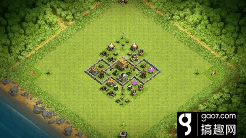 部落冲突四本怎么布阵 四本对称阵推