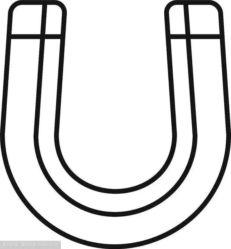 磁铁力图标轮廓风格