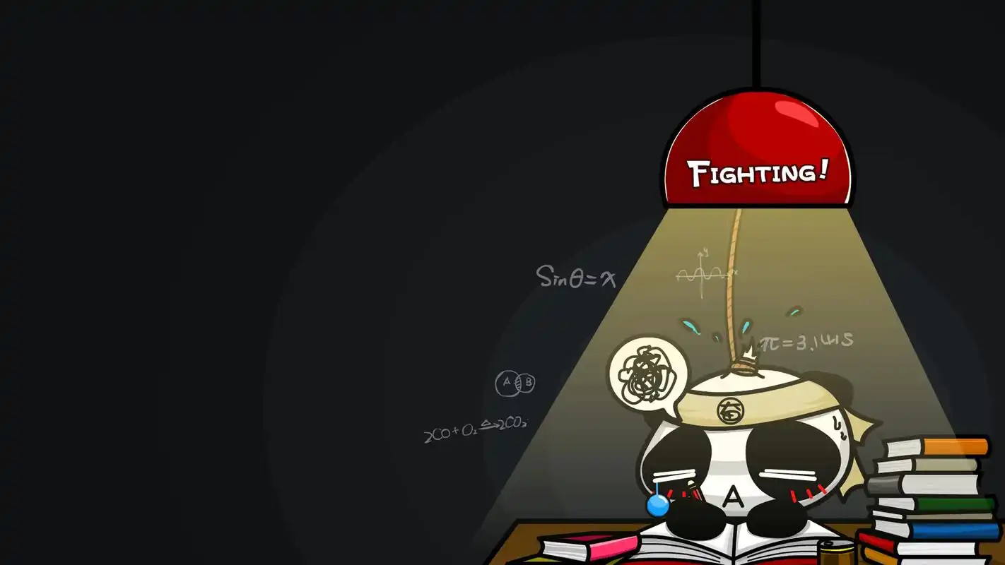 2017高清励志文字可爱卡通高清桌面壁纸