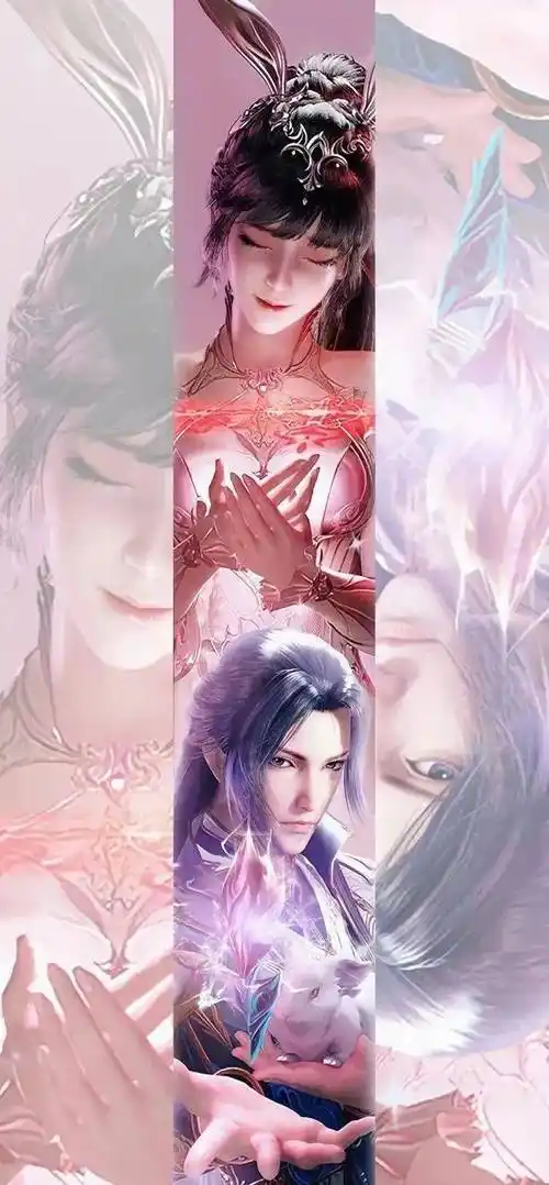 斗罗大陆壁纸:三舞cp壁纸来了,小舞漂亮极了,唐三英俊潇洒