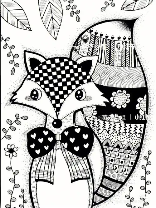 动物线描  适合八岁小朋友(搬运过来,不是原创)